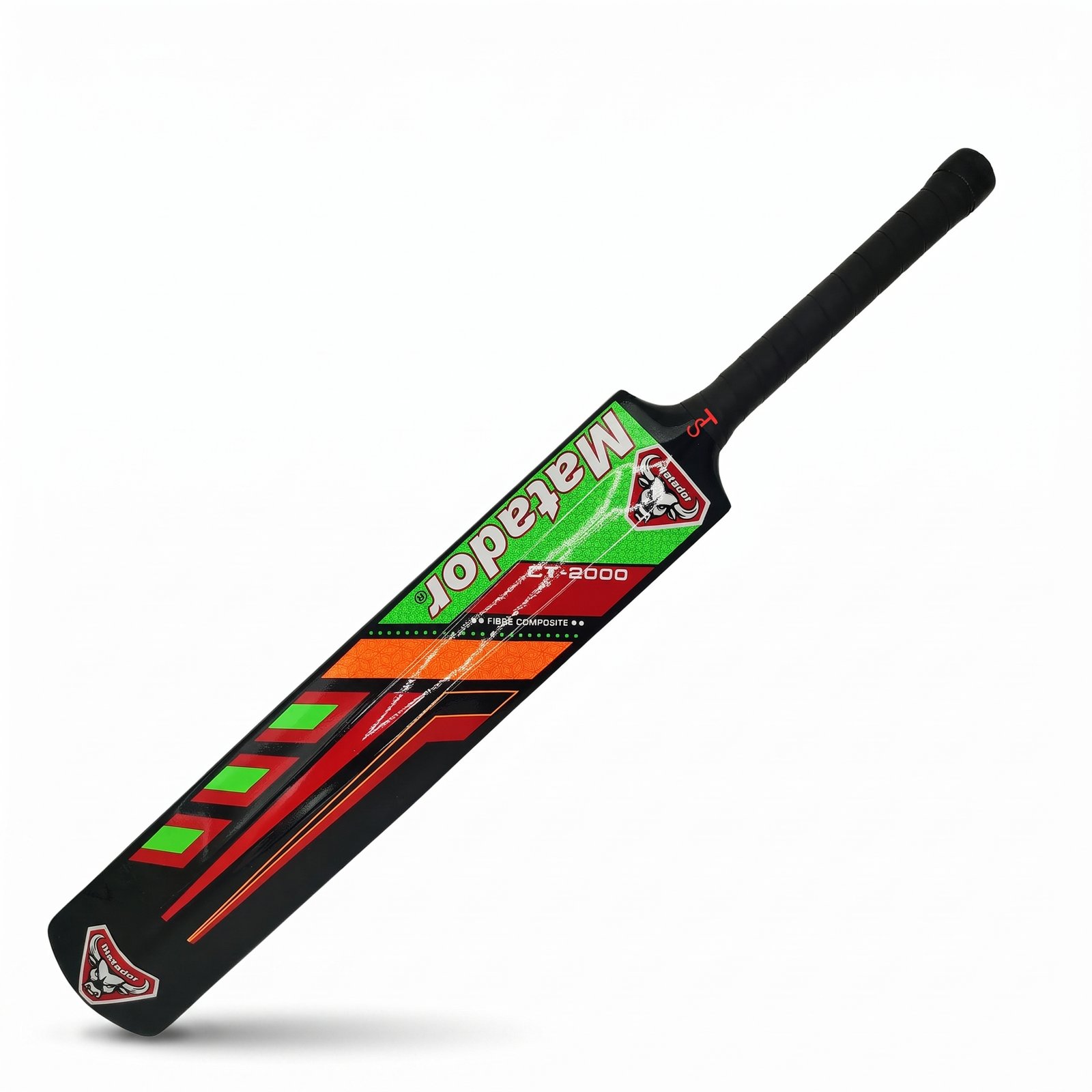 Matador CT-2000 Fibre Composite Cricket Bat - Black, Green & Red Hard Tape Ball Bat - Image 5