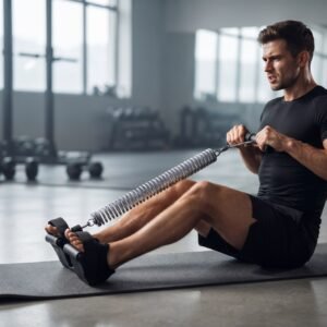 Single Spring Tummy Trimmer Ab Exerciser for Home Workout